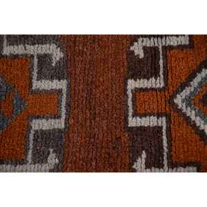 Alfombra Vintage de 2.9x11.7 pies, Alfombra Turca, Alfombra Oriental Marrón - Product Image 5