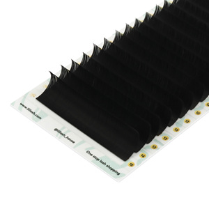Extensiones de Pestañas de Seda de Cachemira, Hechas a Mano, Bandejas de Pestañas Negras Mate de Cachemira, Logotipo Personalizado al por Mayor, C CC D DD - Product Image 2