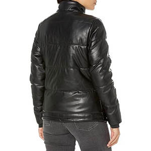 Chaqueta Acolchada de Algodón con Cuello Alto para Mujer, Tejida, Estampada, Ligera, Abrigo Cálido de Invierno, Prenda Exterior Moderna para Uso Casual y Urbano - Product Image 5