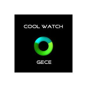 -Cassa d'argento-orologio da polso Unisex con schermo verde giallo con cinturino in argento Cool Galaxy Mix - Product Image 5