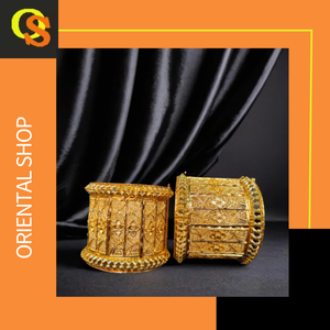 ชุดกำไลข้อมือชุบทอง22K ชุดกำไลสไตล์โมเดิร์นสำหรับผู้หญิงเครื่องประดับ - Product Image 2