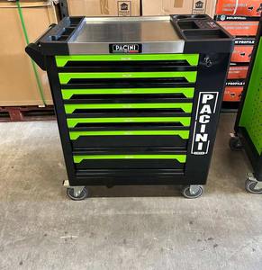 High Quality Wholesale Portable Wheeled Waterproof 7-<b>Drawer</b> Aluminum Alloy Tool Box Fully Equipped Pre-Assembled Ball Bearing - Product Image 3