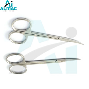 ALMAC Tijera Iris de alta calidad Recta y curvada 9cm, 10,5 cm, 11,5 cm Instrumentos quirúrgicos de acero inoxidable Tijera para ojos - Product Image 2