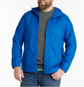 Custom Men's Plus-Size Hooded Windbreaker Lightweight Breathable Coated Stand Vintage Waterproof Street-Wear <b>Zip</b>-<b>Up</b> <b>Jacket</b> - Product Image 2