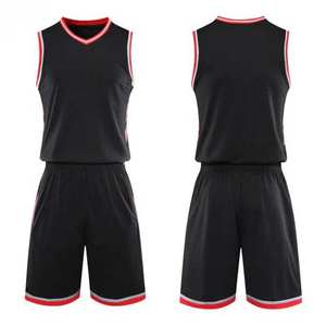 Maillots de basket-ball personnalisés en gros, nouveau design noir et jaune, ensemble uniforme, 100% polyester, impression par transfert par sublimation, couleur dégradée - Product Image 2