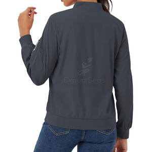 Ropa cómoda Chaqueta de bombardero para mujer Último diseño Chaqueta de bombardero para mujer Precio barato Chaqueta de bombardero para mujer - Product Image 2