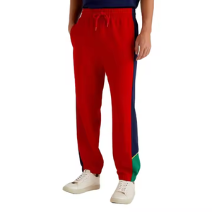 Pantalones de chándal de gimnasio para hombre personalizados hechos en Pakistán, tela Oxford recta, 100% poliéster, ropa de calle informal con cordón - Product Image 1