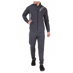 Personnalisé Nouveau À La Mode Formation Jogging Porter Ensemble Hommes Sport Survêtement Réflecteur sur le Haut Fermeture Éclair Hommes Survêtement Deux Pièces Ensemble - Product Image 1
