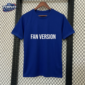 Camiseta de Fútbol Versión Aficionado de Madrid, Uniforme de Equipo Personalizado por Sublimación, Venta al Por Mayor - Product Image 1