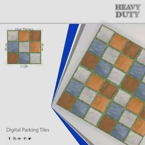 กระเบื้องพอร์ซเลนที่จอดรถดิจิทัลขนาด400x400สำหรับชาวอินเดียขนาด40x40 16x16ใช้งานหนักกลางแจ้งขนาด32x32 - Product Image 3