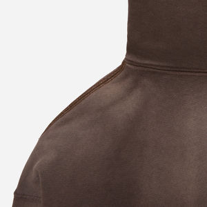 Logo personnalisé poids lourd Vintage délavé surdimensionné hommes grande taille sweat à capuche thermique 100% coton lavé à l'acide français polaire imprimé - Product Image 5