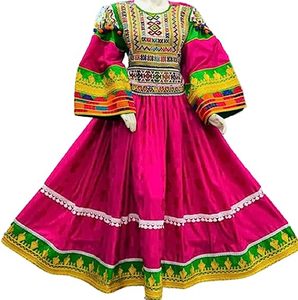 Robe kuchi vintage ethnique tribal, robe de soirée traditionnelle afghane/pakistanaise Kuchi Kochi 3059 - Product Image 3