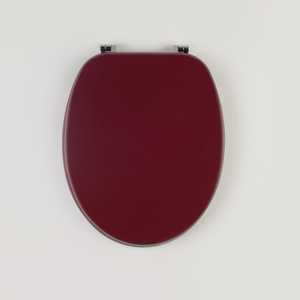 Couvre-siège de toilette universel rouge amarante, coloré avec un design élégant - Product Image 2