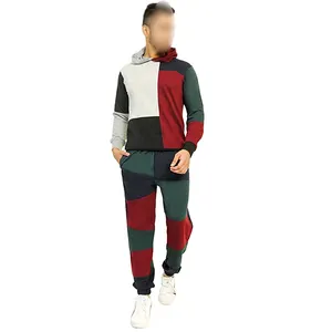 Desain disesuaikan kualitas pakaian olahraga pria buatan kustom setelan keringat pria untuk Jogging pakaian olahraga dalam grosir