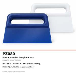 Fida Plastic Dough <b>Scraper</b> with Handle - Blue - Product Image 4