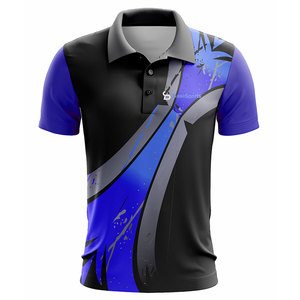 Chemises pour hommes BAWI SPORTS les plus vendues, 100% polyester, tissu sportif, motif uni, tricoté, manches courtes, séchage rapide, léger - Product Image 5