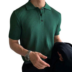 Camisetas de polo con logotipo bordado personalizado para hombre, polos de golf deportivos de calidad, tela de punto de fábrica barata con función antiarrugas - Product Image 2