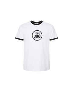 Venta al por mayor logotipo personalizado siguiente nivel 3604 Venta al por mayor Ringer Tee Unisex Camiseta de algodón suave perfecta para impresión y bordado personalizados - Product Image 4
