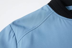 Chaqueta de bombardero informal para hombre y mujer, ropa deportiva de moda de calle piloto, cárdigan con cremallera, patrón sólido, temporada de invierno, cuello levantado - Product Image 3