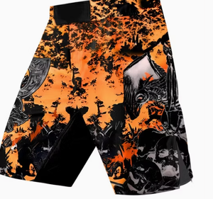 Unisex Mixed Martial Arts BJJ <b>Grappling</b> <b>Shorts</b> Digital Print Breathable Quick Dry Adult Martial Arts Training <b>Shorts</b> - Product Image 2