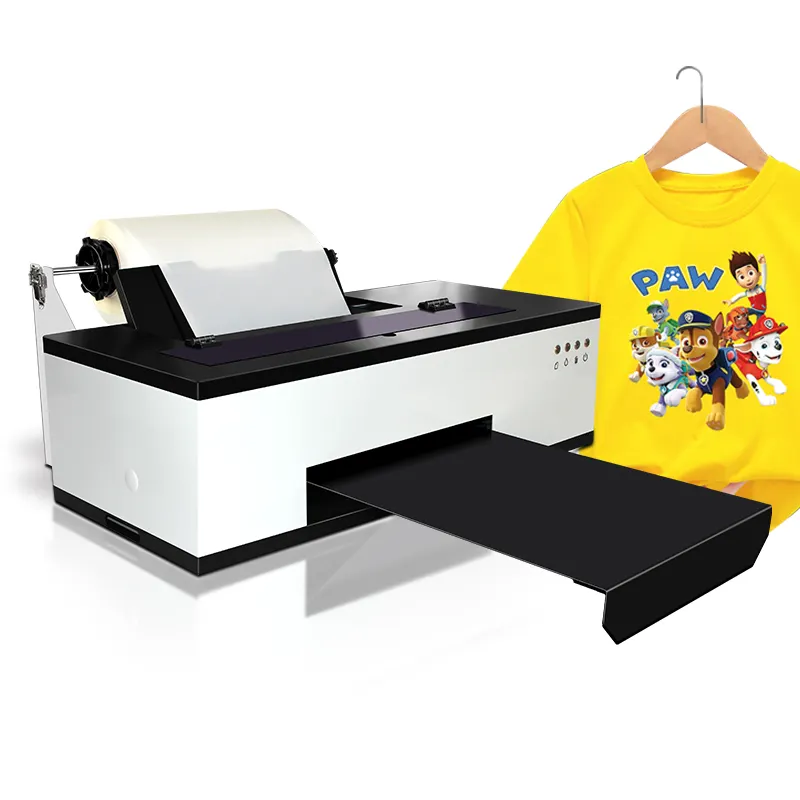 Diskon besar A3 30cm A31-1800 Digital Inkjet DTF Printer dengan Eps L1800 kepala cetak untuk DTF PET Film kustomisasi pola Logo cetak