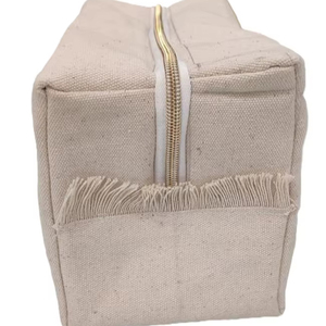 Embrayages en toile de coton personnalisables pour femmes Mumbai fabricant exportateur indien été mode pochette fermeture à glissière franges - Product Image 1