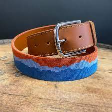 เข็มขัดจุดเข็ม, เย็บมือ, วัสดุ: ด้ายฝ้าย, หนัง, เหล็ก - Product Image 3