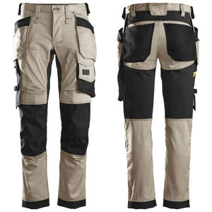 Pantalon de sécurité durable, taille ajustable, design multi-panneaux, genoux renforcés, plusieurs poches, parfait pour les travaux lourds - Product Image 3