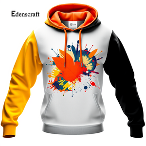 Urban Essentials Sweat à capuche imprimé pour hommes Pull décontracté Vêtements d'hiver Durable Doux Écologique Logo personnalisé Respirant Léger - Product Image 4