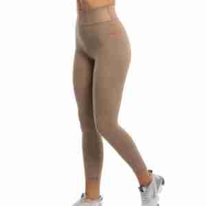 Leggings de yoga tricotés taille haute à effet ventre plat avec logo personnalisé, séchage rapide et respirants, grandes tailles pour femmes - Product Image 6