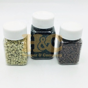 1000 PCS Stainless Steel <b>Micro</b> Rings Beads Hair <b>Extensions</b> for Barbershop Use Custom Color Bulk Packaging - Product Image 2