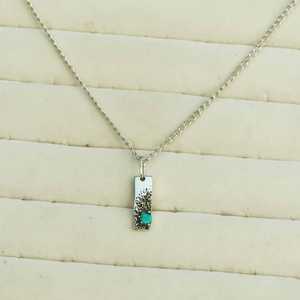 Arizona Turquoise Pendentif En Argent Sterling 925 Plaqué Or Lunette Réglage À La Main Collier De Pierres Précieuses Cadeau pour Les Femmes - Product Image 2