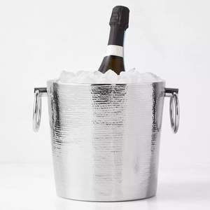 Refroidisseur de vin en métal de capacité de 5L et seau à glace avec poignée en acier inoxydable pour les occasions de mariage pour seau à champagne - Product Image 6