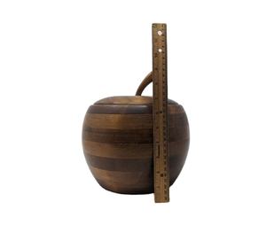 Antique Design Wood <b>Ice</b> <b>Bucket</b> Apple Shaped <b>with</b> <b>Lid</b> Customized Size Parties Chiller Drink Wood <b>Ice</b> <b>Bucket</b> - Product Image 1