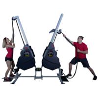 Marpo Kinetics VLT Entraîneur à double corde réglable en aluminium pour les entraînements d'endurance du haut du corps, idéal pour la maison et les espaces de sport