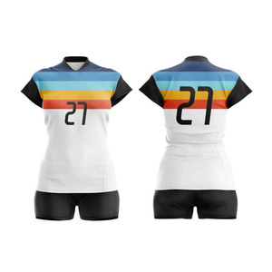 Uniformes de voleibol Ropa deportiva Logotipo personalizado Impreso Sin mangas Uniforme Sublimación 100% Poliéster Transpirable - Product Image 1