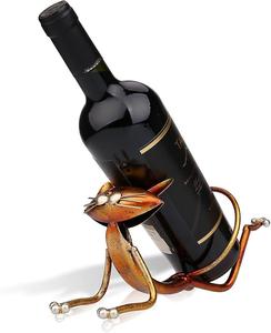 TQC European Design Black Metal Frame Eco-Friendly <b>Wine</b> Bottle Rack for <b>Bar</b> Hotel Restaurant 10 Bottles Decorative Accessories - Product Image 2