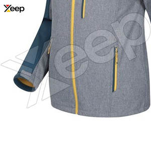 OEM Breathable <b>Hooded</b> Winter Mens <b>Soft</b> <b>Shell</b> <b>Jacket</b> High Quality Water & Windproof Front Logo - Product Image 4