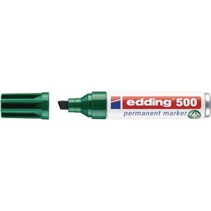 Rotulador de punta biselada verde, grosor de línea de 2-7 mm, paquete de 10-EDDING - Product Image 1