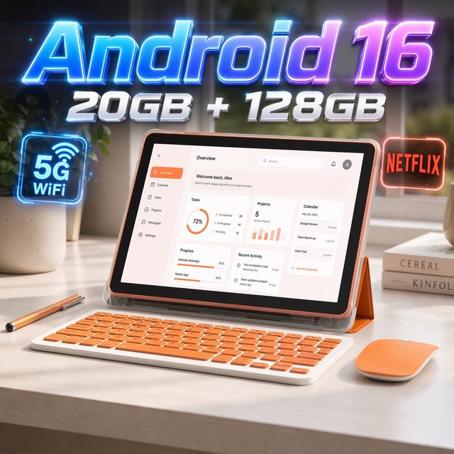 OEM 5G Wifi Android 16.0 128GB IPS Octa-core CPU Gaming Business Tablet Android Tablet PC