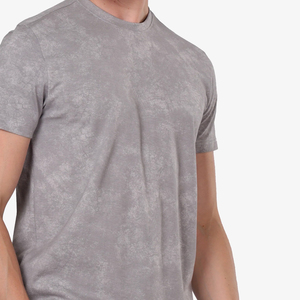 เสื้อยืดผู้ชายซักได้แบบกรดผ้าถักผ้าฝ้าย100% ระบายอากาศได้ดีแห้งเร็วแบบดิจิตอล - Product Image 2