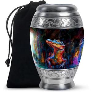 โกศโลหะทาสีด้วยมืออุปกรณ์บริการเชิงพาณิชย์โกศใส่ขี้เถ้าโกศสำหรับเผาศพ - Product Image 5