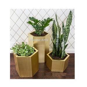 Jardinière couleur cuivre au design admirable Pot de fleurs de forme ronde taille personnalisée jardinière en fer de qualité supérieure en vrac - Product Image 3