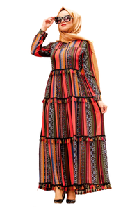 Abayas Kaftan pour femmes de grande taille en polyéthersulfone, de haute qualité, personnalisables OEM, avec poches poitrine, pour toutes les saisons, pour l'Aïd/les mariages, vêtement islamique vierge - Product Image 4