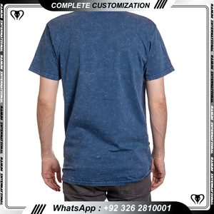 เสื้อยืดผ้าฝ้าย100% ของผู้ชายใส่ซักลายโลโก้สไตล์วินเทจสีจางโอเวอร์ไซส์ - Product Image 2