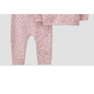 Set 3 Pezzi Carter's Just One You per Bambine, 100% Cotone, Stile Invernale ed Estivo, Top e Pantaloni Rosa Melange per 6 Mesi - Product Image 3