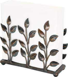 Nautical Design <b>Blue</b> Metal Napkin Holder Stylish and Durable for Home or Office Organizes Napkins for Decorative Purpose - Product Image 1