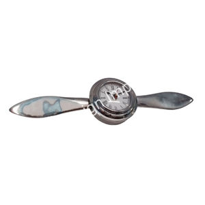 Reloj de Escritorio Decorativo con Hélice, Artículos Promocionales Novedosos, Reloj de Mesa de Metal para Decoración Moderna del Hogar - Product Image 1