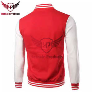 Veste universitaire épaisse sur mesure veste de baseball personnalisée avec col montant décontracté hiver Letterman Design quantité en vrac - Product Image 2