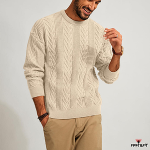 Nouveautés Pull en laine/cachemire unisexe à manches longues surdimensionné anti-froissement pour homme Hiver - Product Image 4